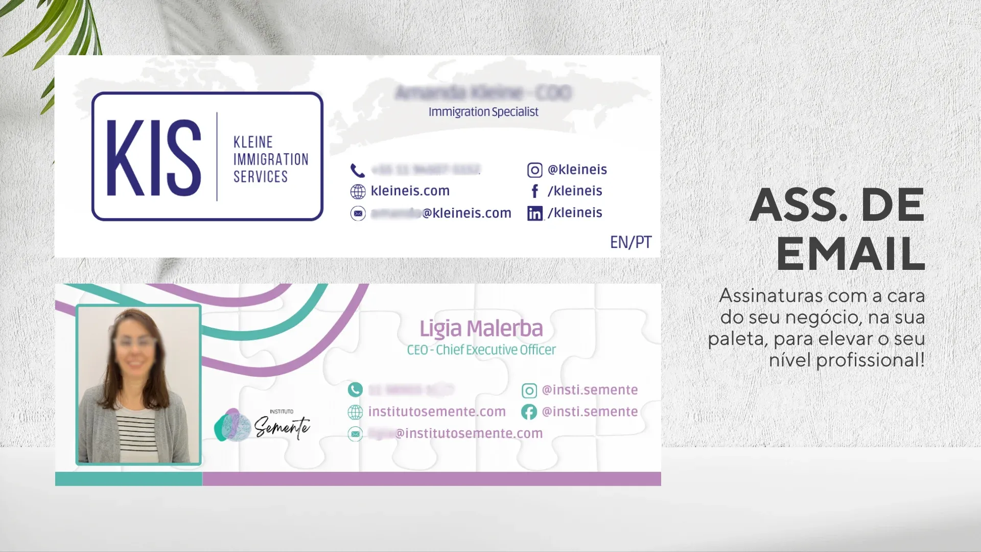 Peça gráfica — Assinaturas de E-mail