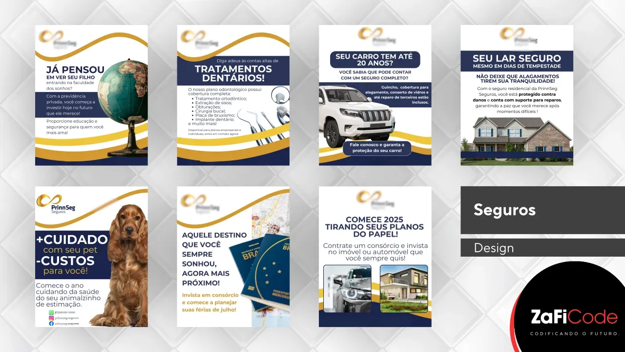 Peça de design gráfico para cliente do segmento de corretora de seguros