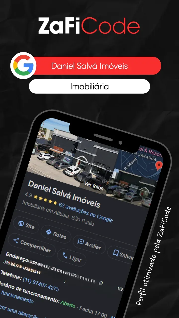 Perfil do Google Meu Negócio otimizado para Daniel Salvá Imóveis — Imobiliária