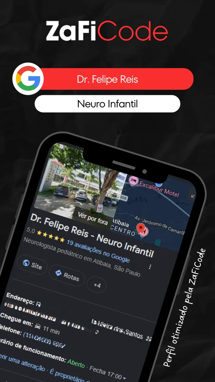Perfil do Google Meu Negócio otimizado para Dr. Felipe Reis — Neurologia infantil