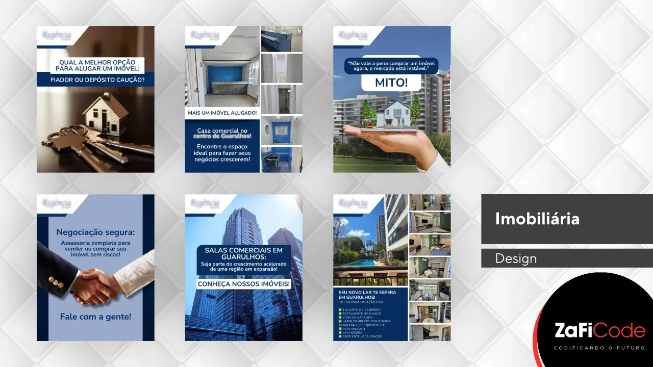 Peça de design gráfico para cliente do segmento de imobiliária