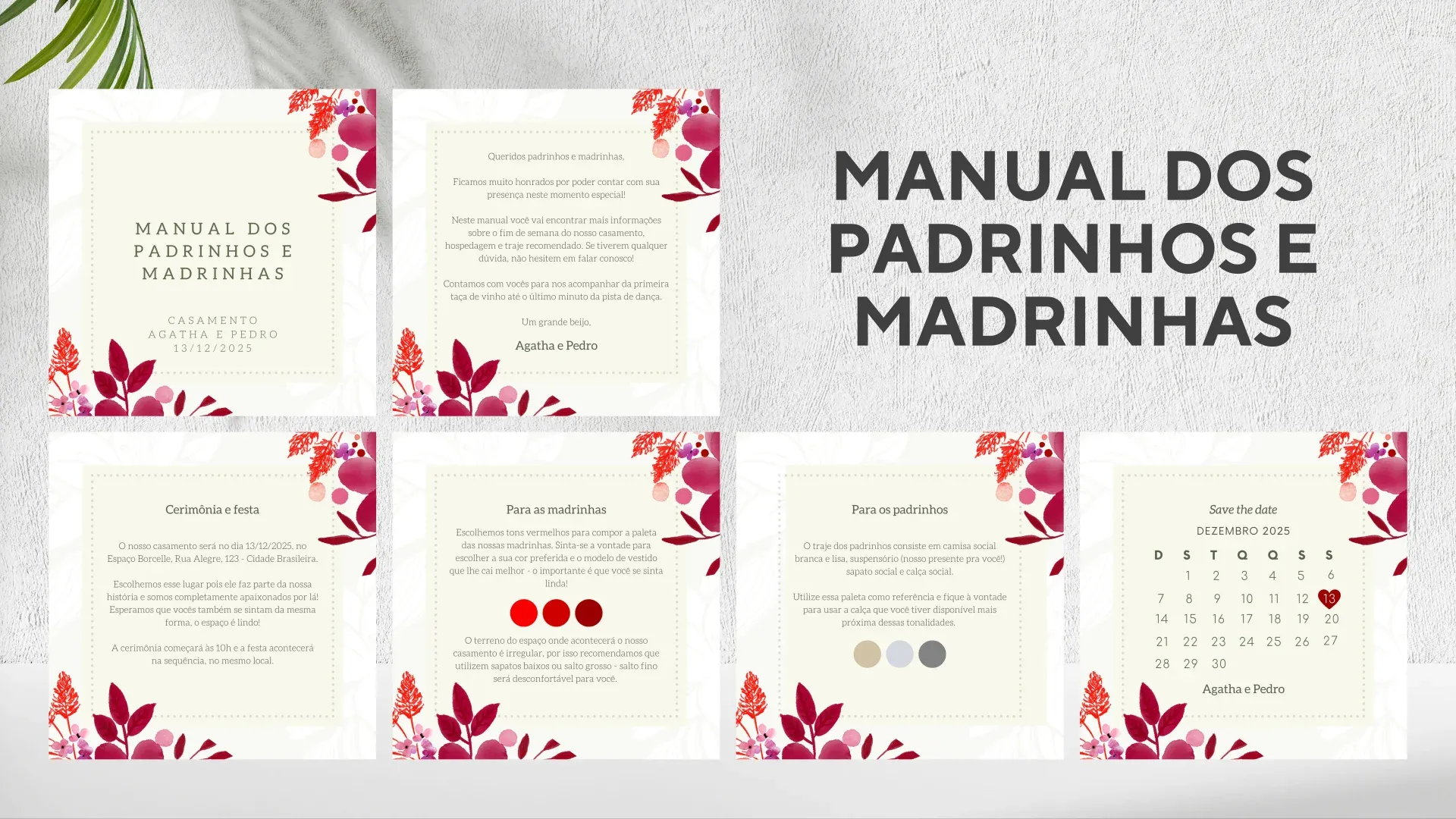 Peça gráfica — Manual dos Padrinhos e Madrinhas