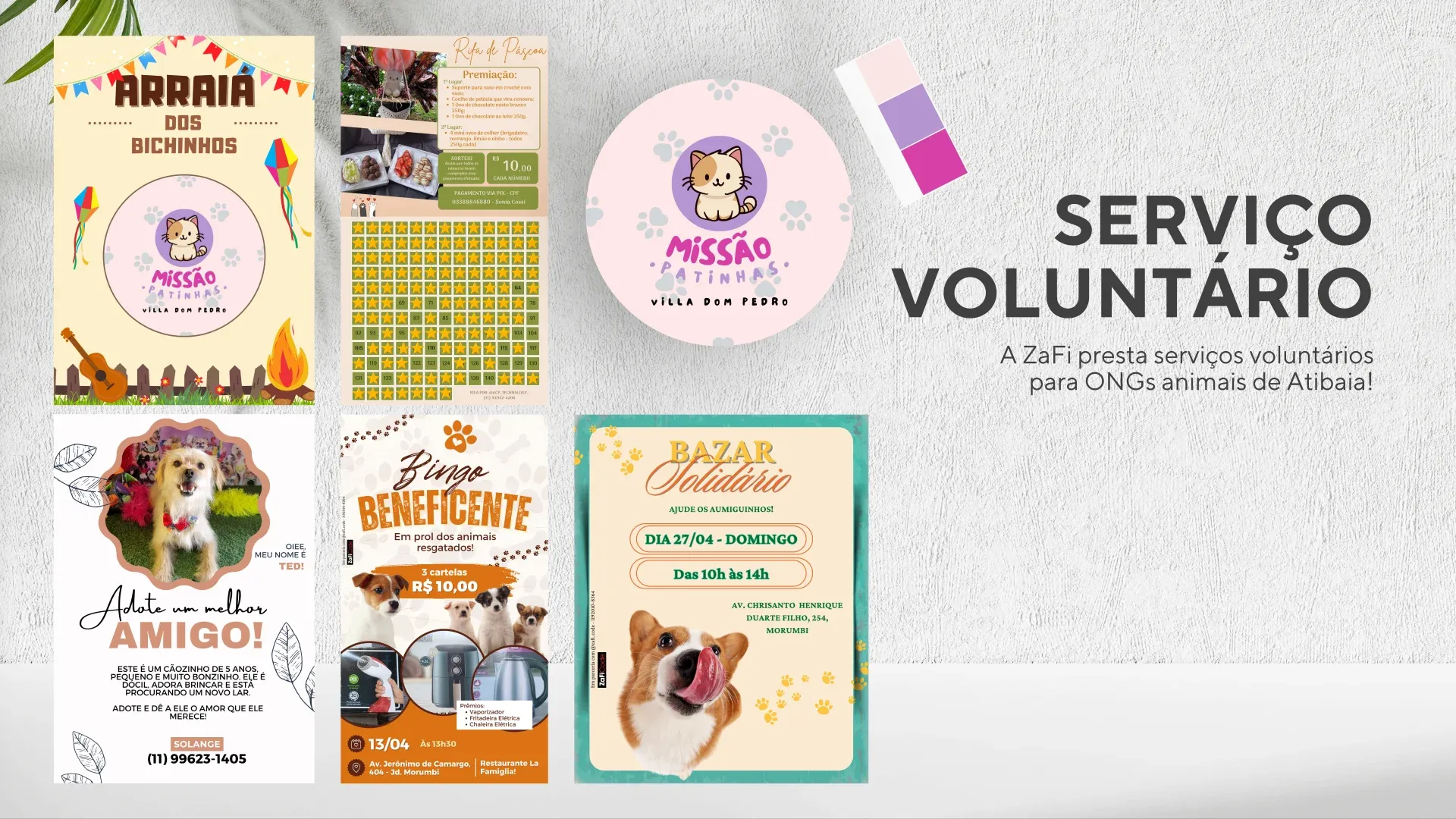 Peça gráfica — Serviço Voluntário