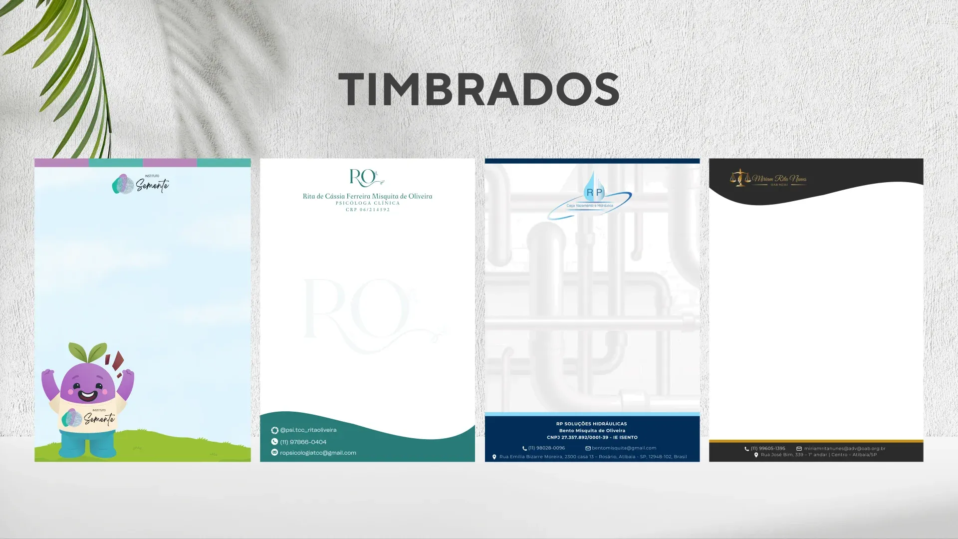 Peça gráfica — Timbrados