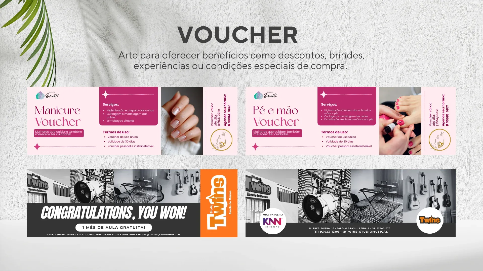 Peça gráfica — Voucher